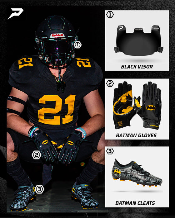 Batman Football Cleats - Velocity 2.0 by Phenom Elite