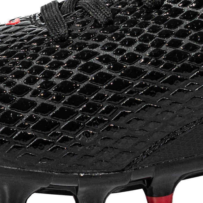 Quantum Speed: Football Cleats - Black Cobra Skin