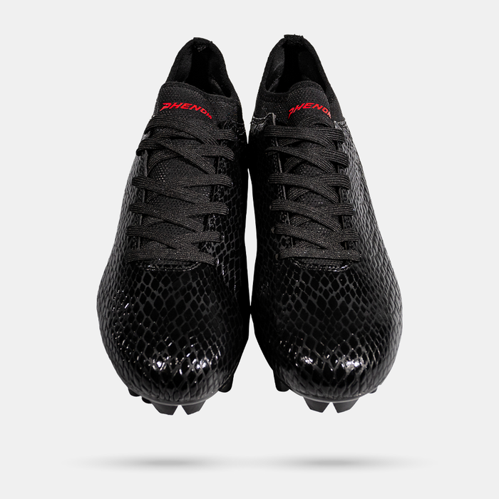 Velocity 3.0: Football Cleats - Black Cobra Skin